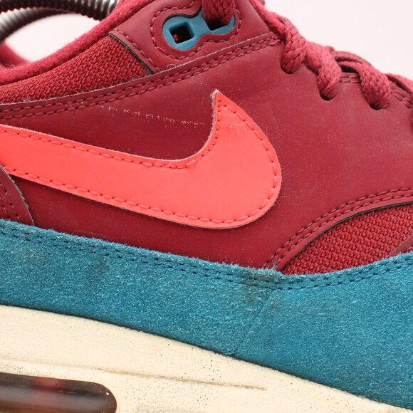 Nike Air Max 1 Burgundy Teal 2018 Men's Size 10.5 Athletic Sneakers AH8145-601 - Picture 10 of 10